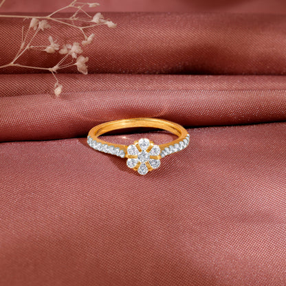 Gold Blossom Radiance Diamond Ring