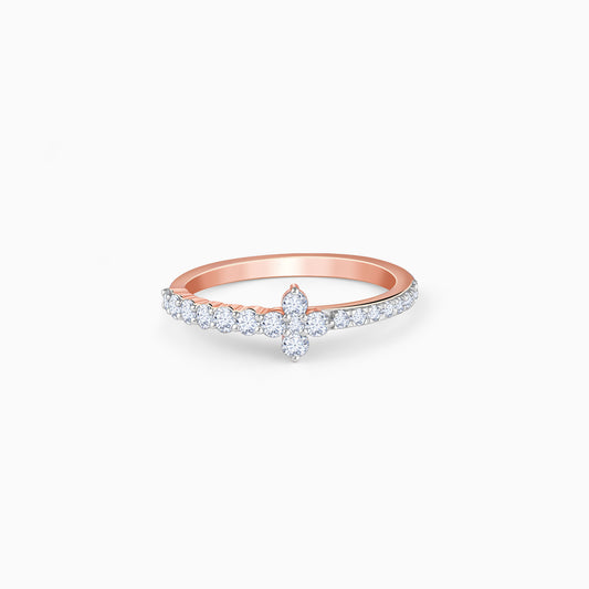 Rose Gold Axis Glow Lab Grown Diamond Ring