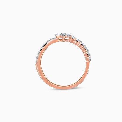 Rose Gold Axis Glow Lab Grown Diamond Ring