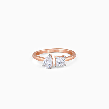 Rose Gold Toi Moi Solitaire Lab Grown Diamond Ring