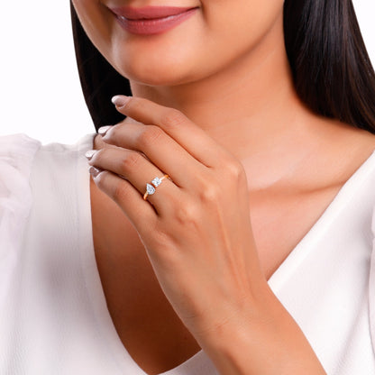 Rose Gold Toi Moi Solitaire Lab Grown Diamond Ring