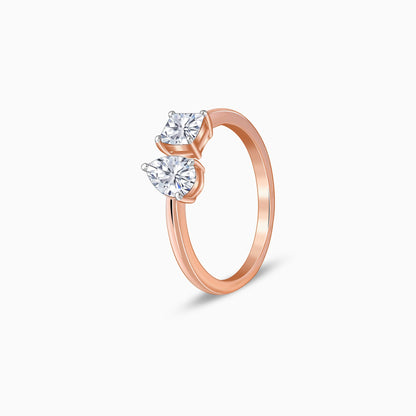 Rose Gold Toi Moi Solitaire Lab Grown Diamond Ring