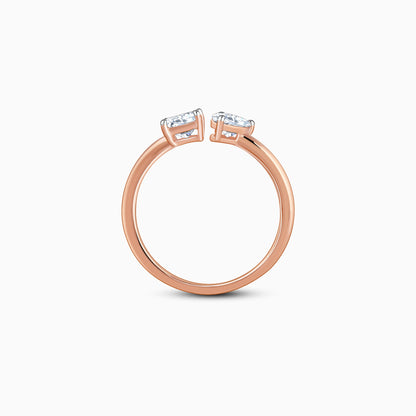 Rose Gold Toi Moi Solitaire Lab Grown Diamond Ring