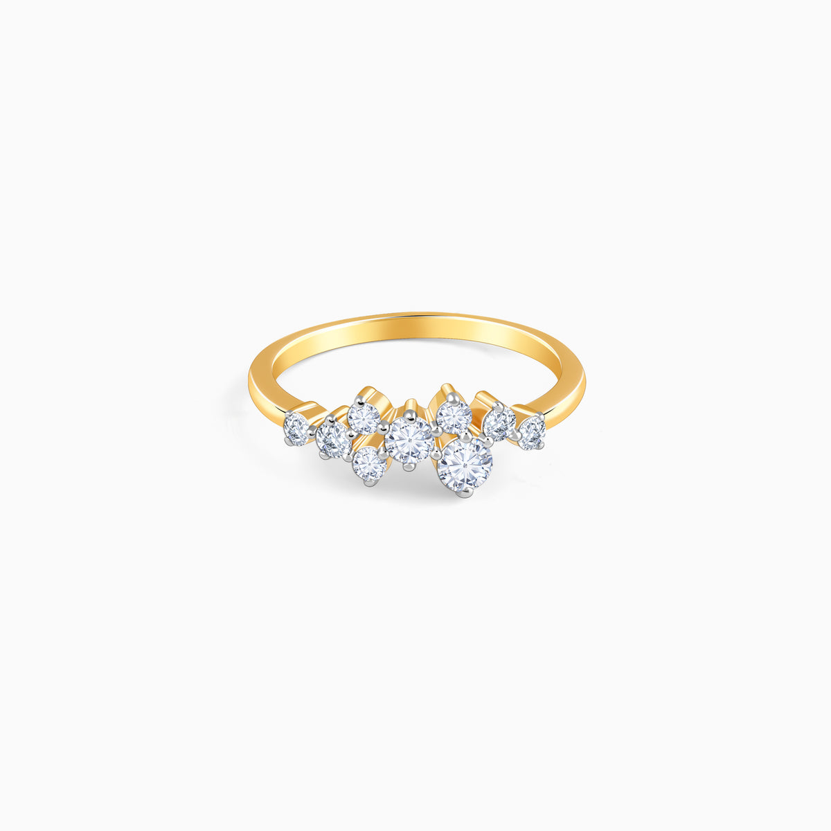Gold Whispering Dew Lab Grown Diamond Ring