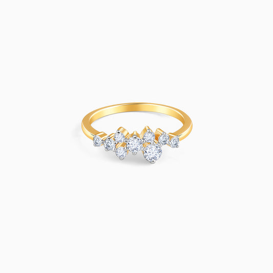 Gold Whispering Dew Lab Grown Diamond Ring