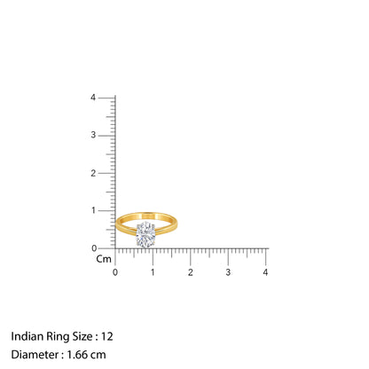 Gold Oval Cut Solitaire Lab Grown Diamond Ring