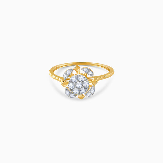 Gold Chakra Lab Grown Diamond Ring