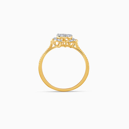 Gold Chakra Lab Grown Diamond Ring