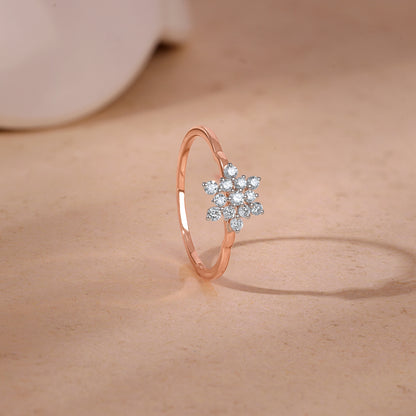 Rose Gold Bloom Lab Grown Diamond Ring