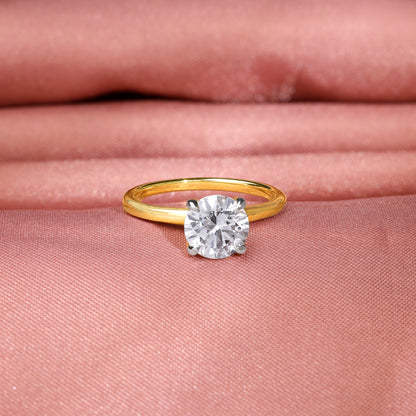 Gold Soul Solitaire Lab Grown Diamond Ring