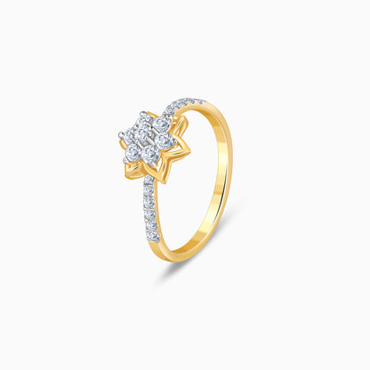 Gold Artistic Flora Lab Grown Diamond Ring
