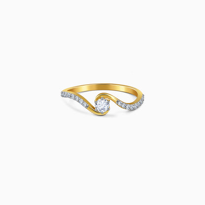 Gold Edge of Light Lab Grown Diamond Ring