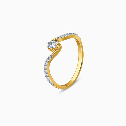 Gold Edge of Light Lab Grown Diamond Ring