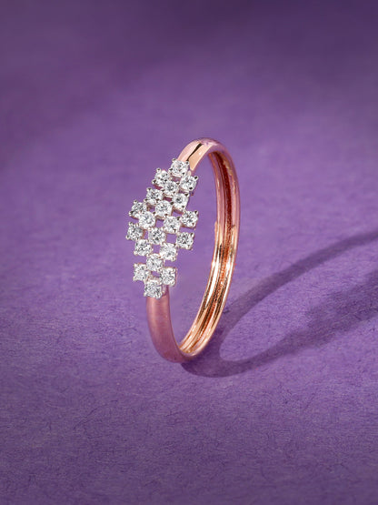Rose Gold Stunning Lab Grown Diamond Ring