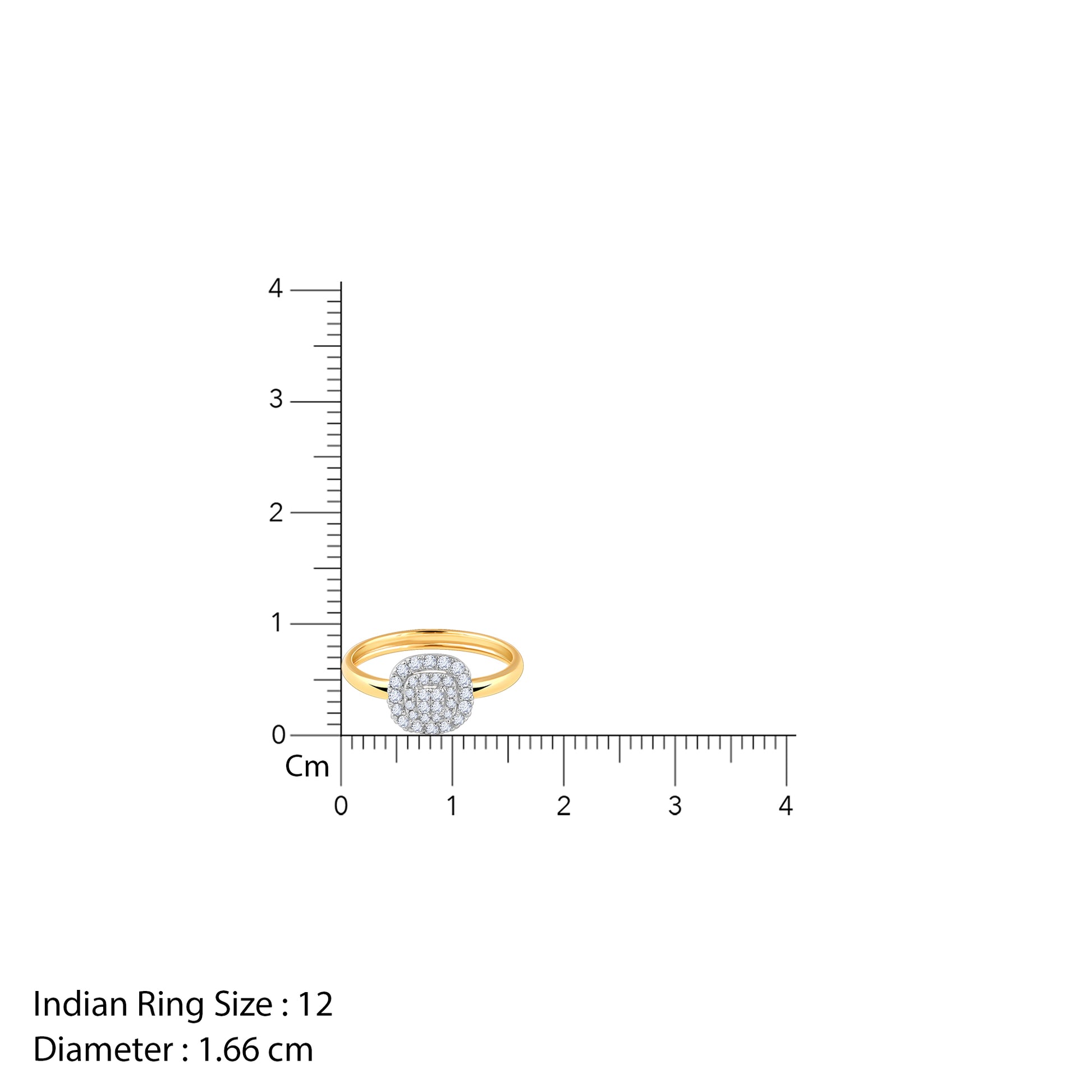 Gold Glam Lab Grown Diamond Ring
