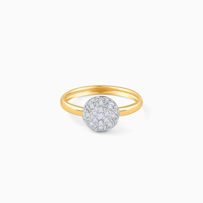 Gold Posy Cluster Lab Grown Diamond Ring