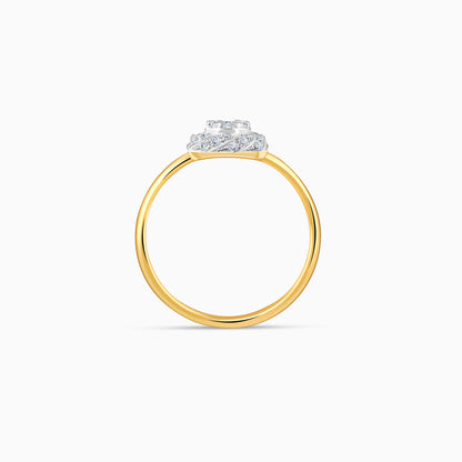 Gold Posy Cluster Lab Grown Diamond Ring
