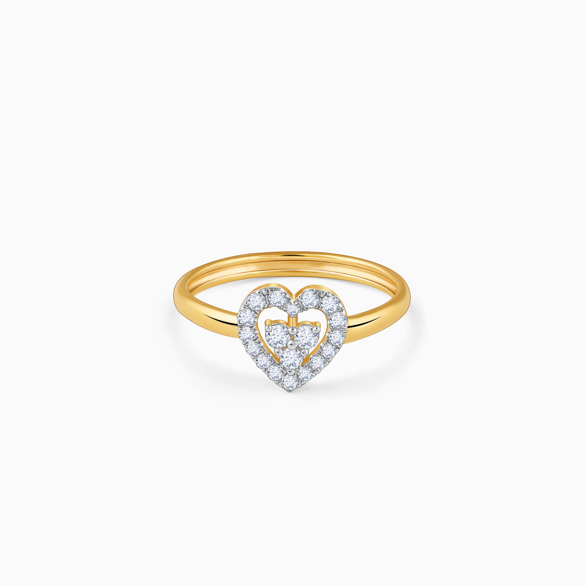 Gold Dil Lab Grown Diamond Ring