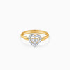 Gold Dil Lab Grown Diamond Ring