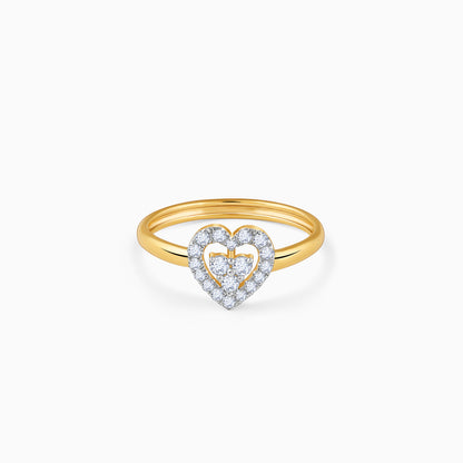 Gold Dil Lab Grown Diamond Ring