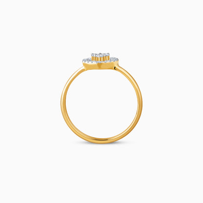 Gold Dil Lab Grown Diamond Ring