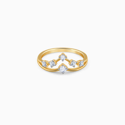 Gold Solara Lab Grown Diamond Ring