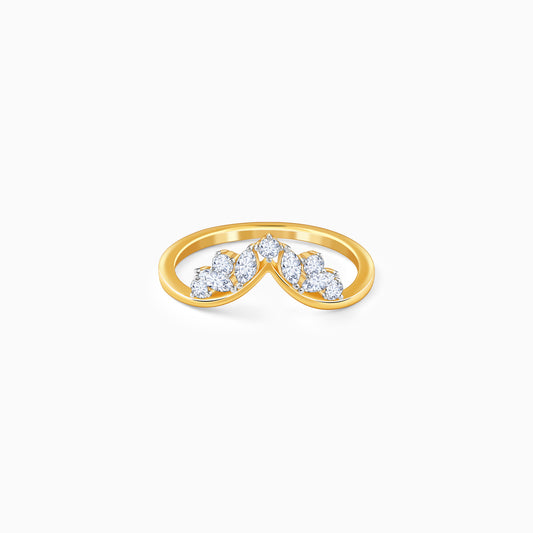 Gold Crestara Lab Grown Diamond Ring