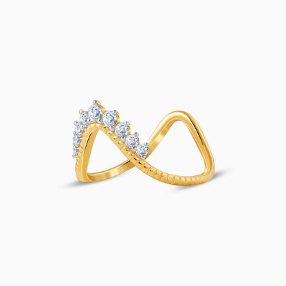 Gold Regalia Lab Grown Diamond Vanki Ring