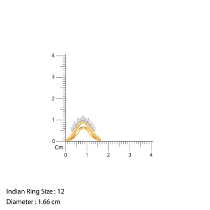 Gold Regalia Lab Grown Diamond Vanki Ring