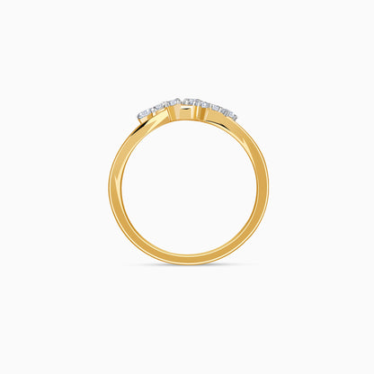 Gold Pieris Lab Grown Diamond Ring