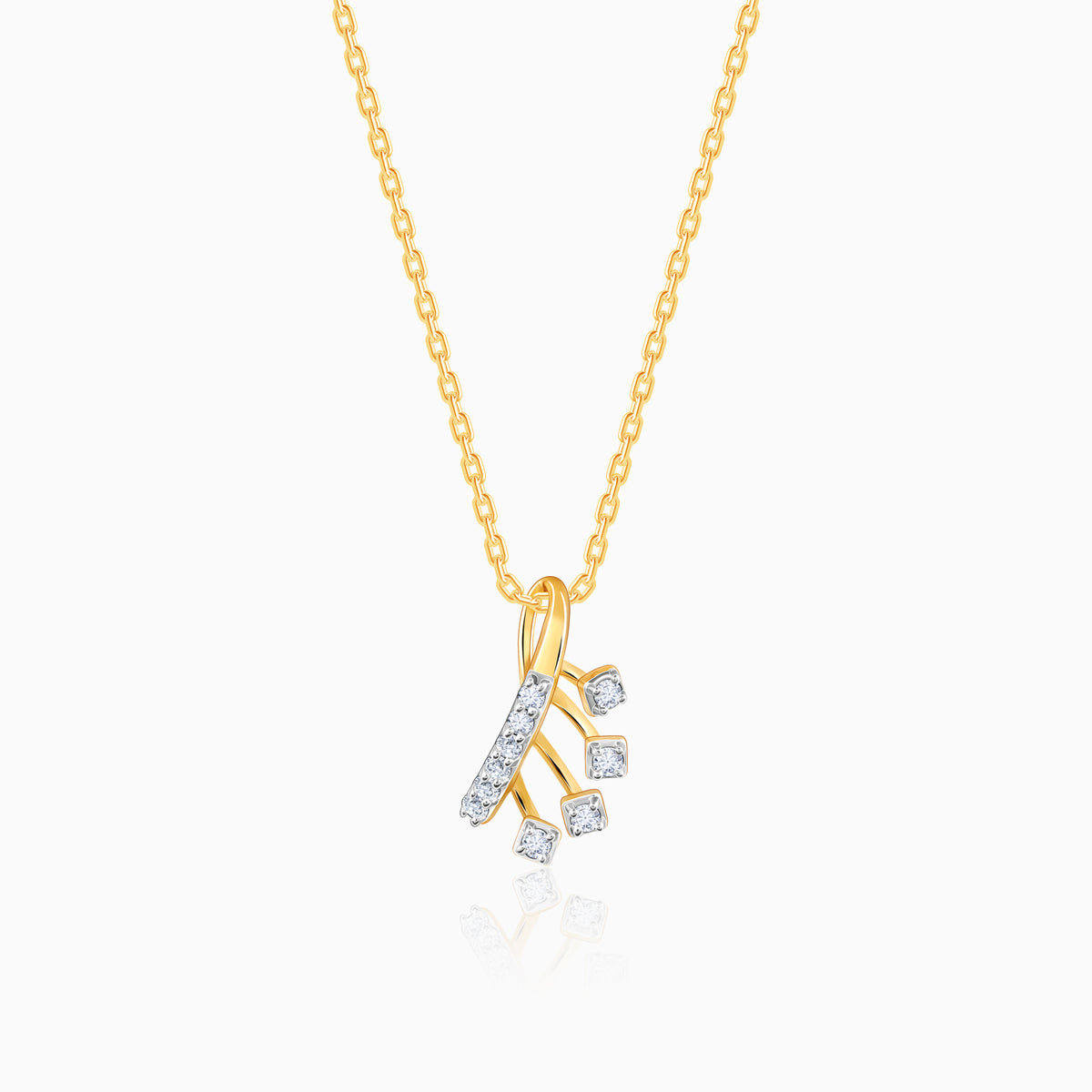Gold Loop Diamond Pendant