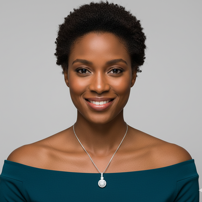 Silver Drizzle Drop Pendant with Box Chain