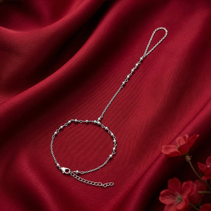 Silver Beaded Hathphool