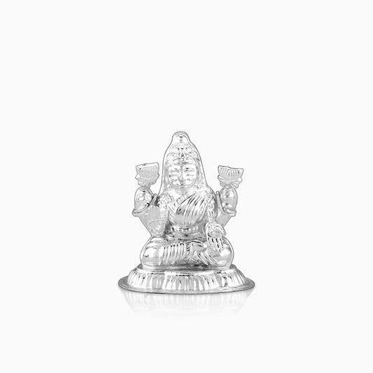 Silver Goddess Lakshmi Idol