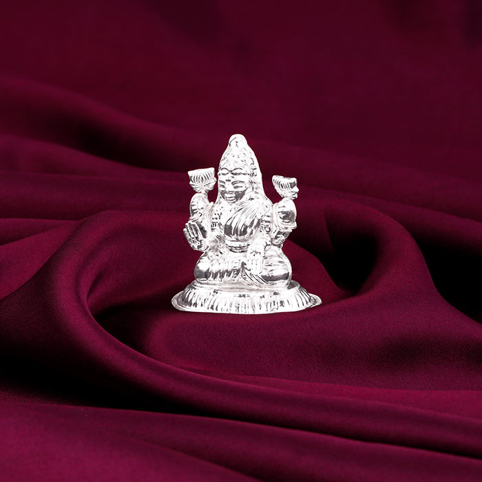 Silver Goddess Lakshmi Idol