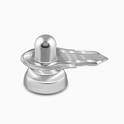 Silver Shivling Idol