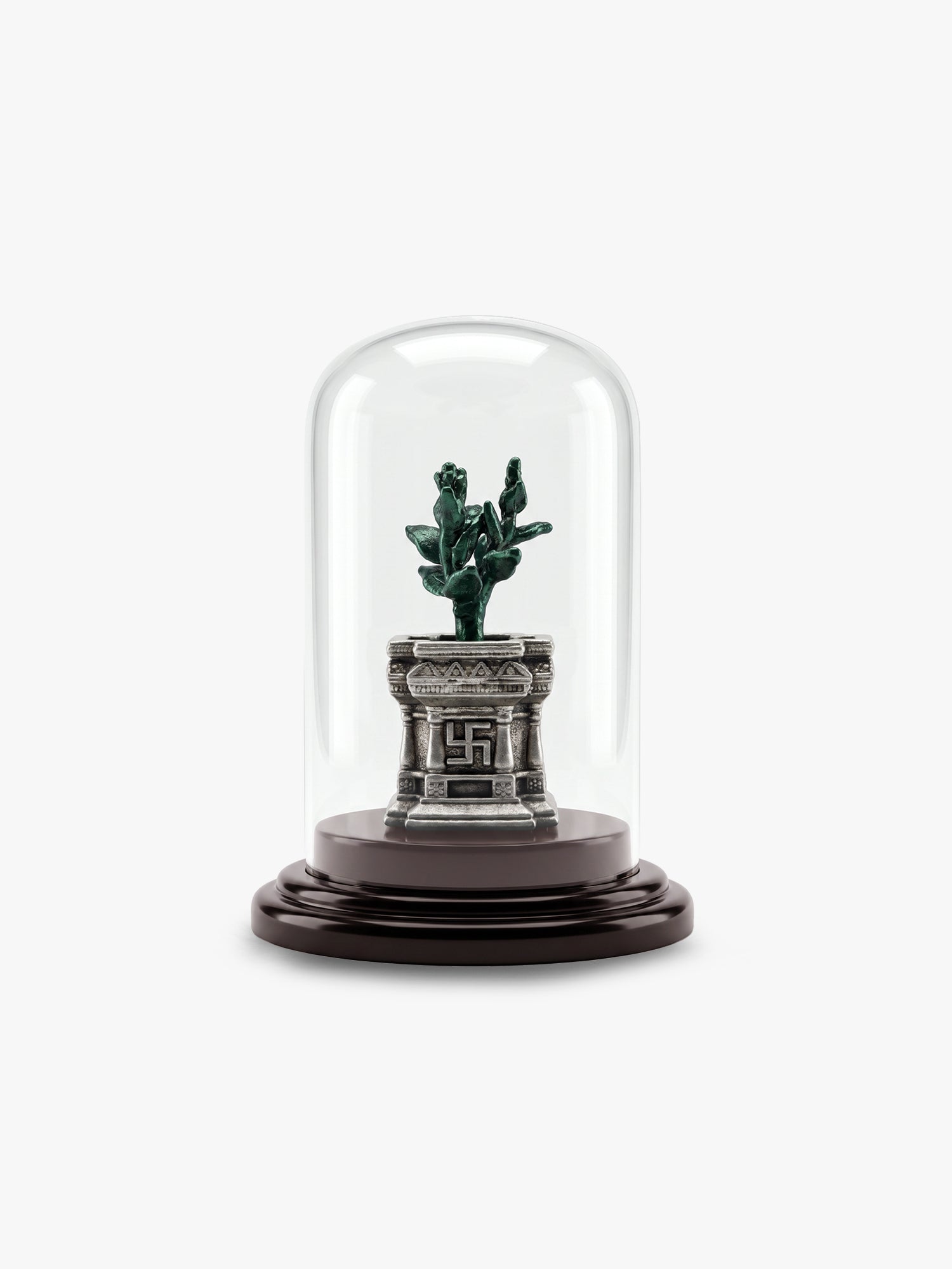 Oxidised Silver Prarthana Tulsi Idol
