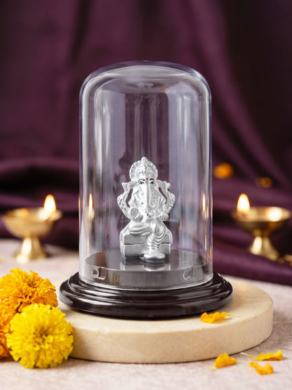 Silver Siddhidata Ganesha Idol