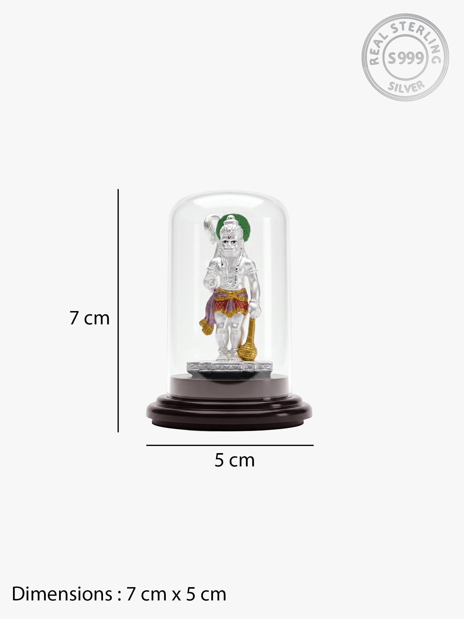 Silver Sankatmochan Hanuman Idol