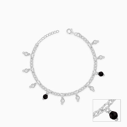 Silver Sparkling Dua Kids Anklet