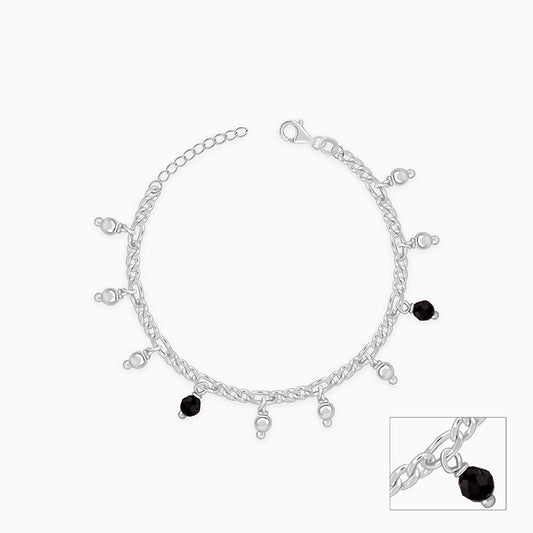 Silver Sparkling Dua Kids Anklet
