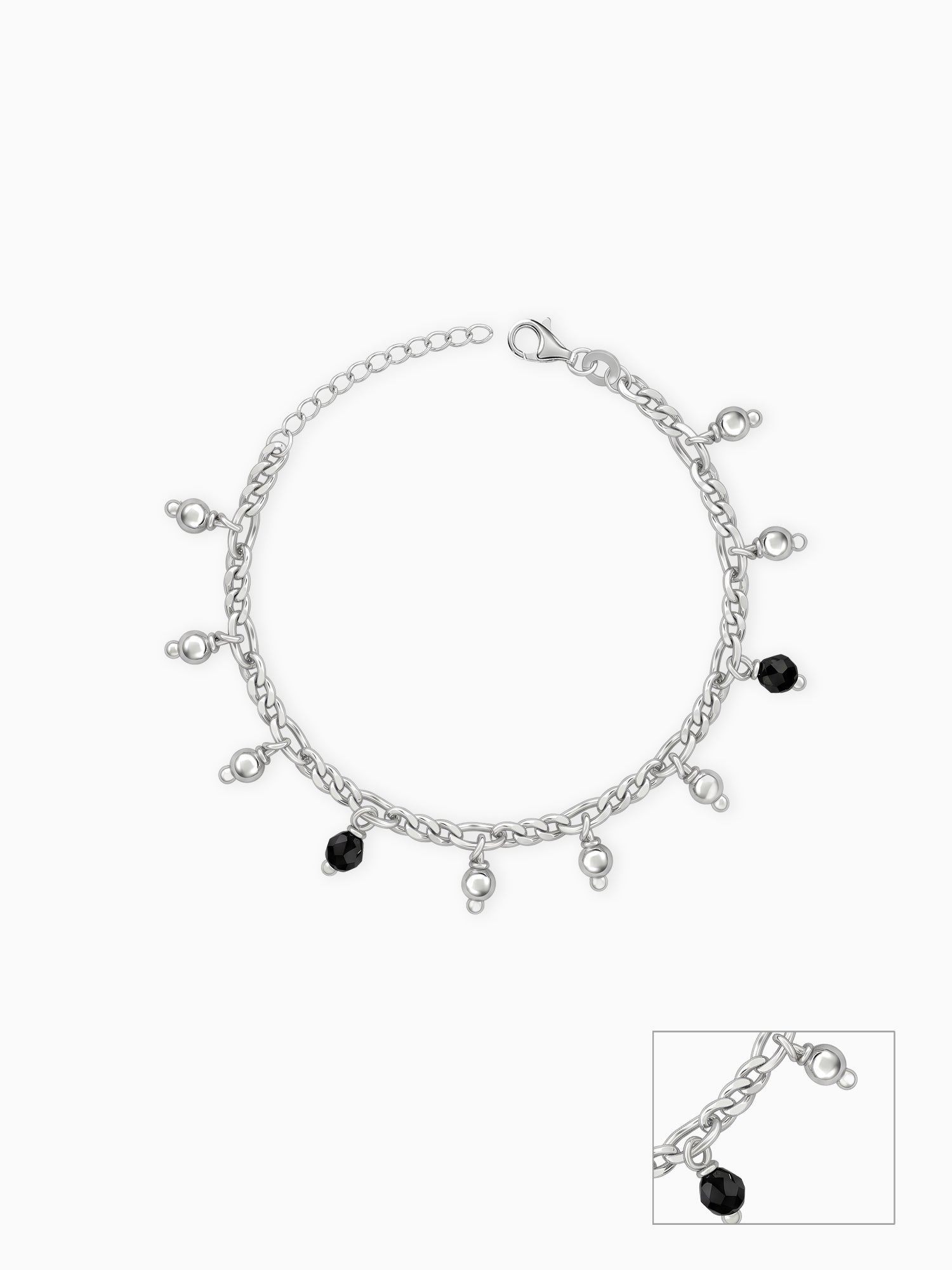 Silver Sparkling Dua Kids Anklet