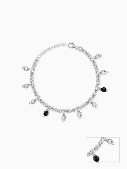 Silver Sparkling Dua Kids Anklet