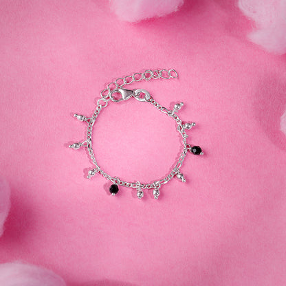 Silver Sparkling Dua Kids Anklet