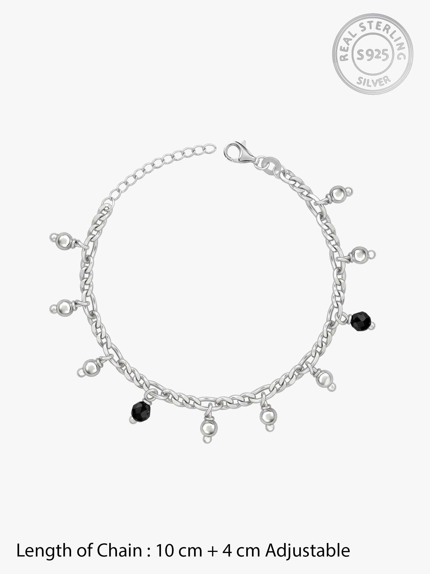 Silver Sparkling Dua Kids Anklet