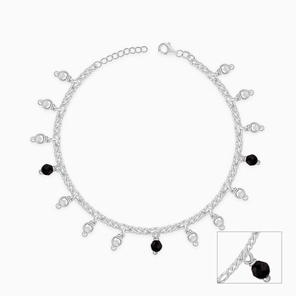 Silver Sparkling Dua Kids Anklet