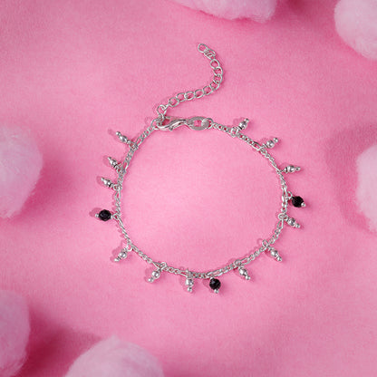 Silver Sparkling Dua Kids Anklet