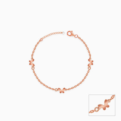 Rose Gold Flutter Glow Kids Anklet (0 - 1 Years)