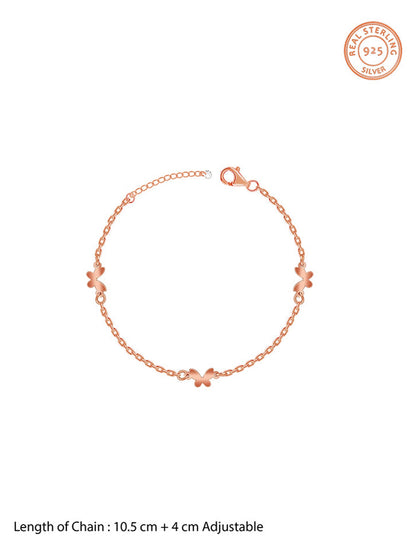 Rose Gold Flutter Glow Kids Anklet (0 - 1 Years)