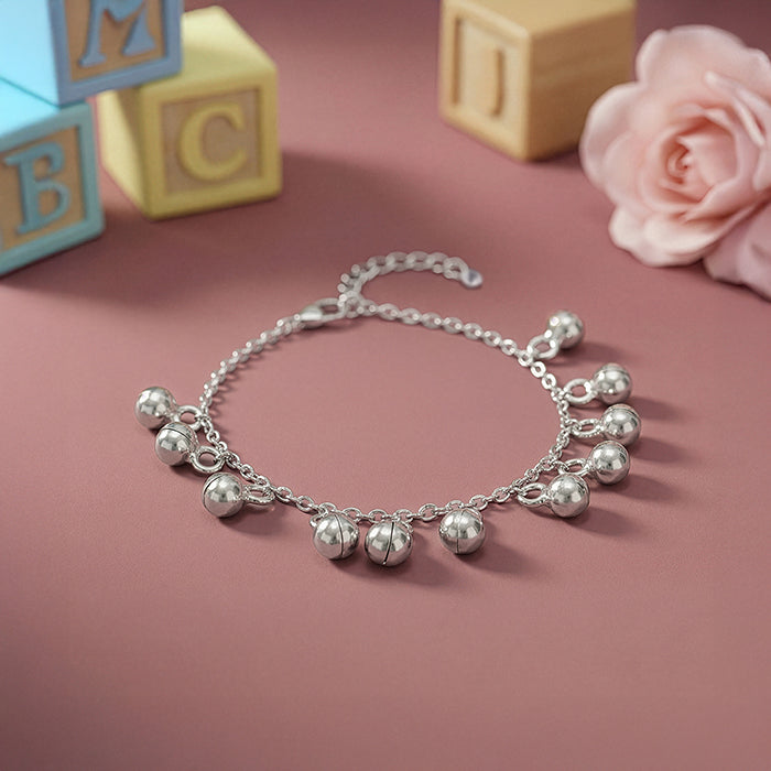 Silver Pebble Trail Kids Anklet (1 - 5 Years)